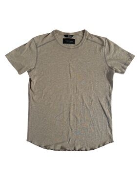 Wings + Horns Slub Crewneck T-Shirt - Taupe